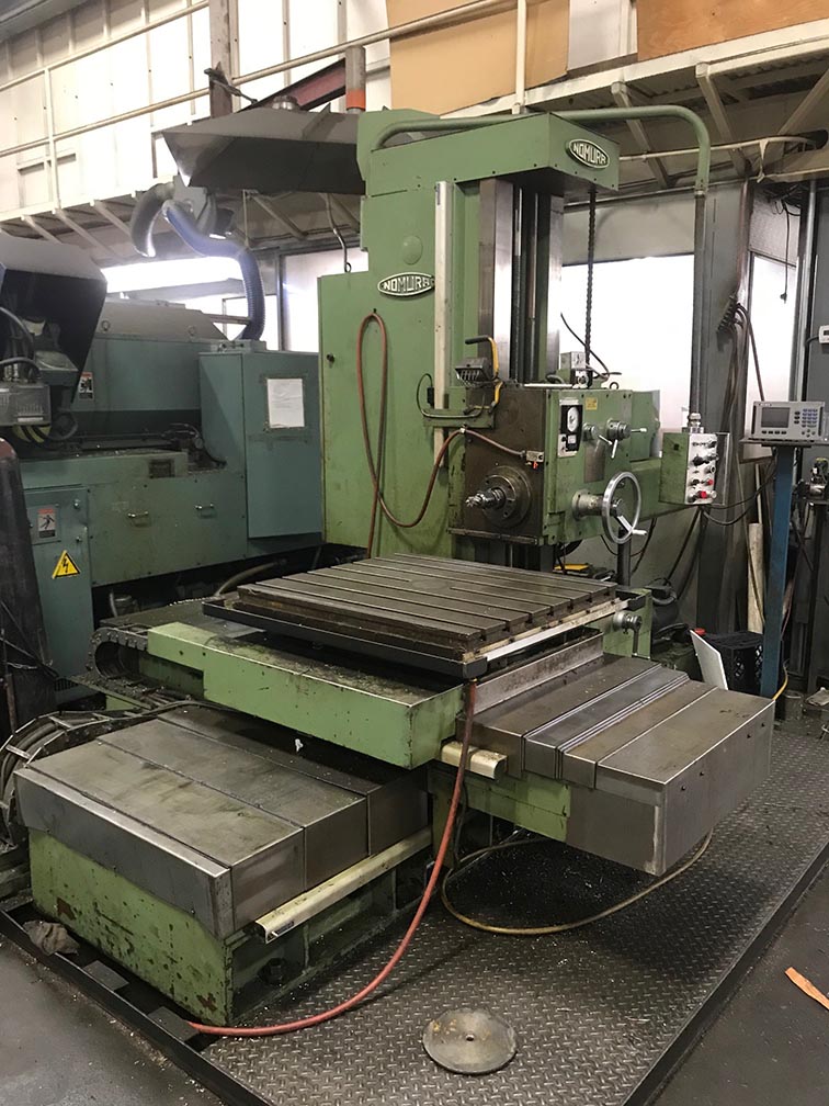 3.35'' Spindle 40'' X Axis Nomura B-85BT-2 HORIZONTAL BORING MILL (Ref ...